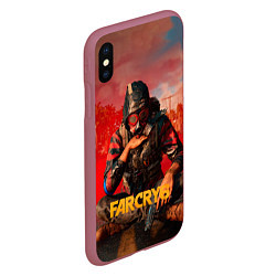 Чехол iPhone XS Max матовый Far Cry 6 - Повстанец, цвет: 3D-малиновый — фото 2