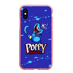 Чехол iPhone XS Max матовый Poppy Playtime, цвет: 3D-баблгам