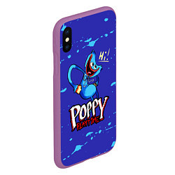 Чехол iPhone XS Max матовый Poppy Playtime, цвет: 3D-фиолетовый — фото 2