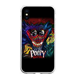 Чехол iPhone XS Max матовый POPPY PLAYTIME, цвет: 3D-белый