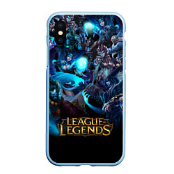 Чехол iPhone XS Max матовый LEAGUE OF LEGENDS ЛИГА ЛЕГЕНД ГЕРОИ