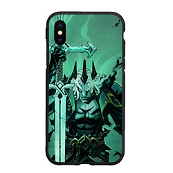 Чехол iPhone XS Max матовый Падший король Виего League Of Legends, цвет: 3D-черный