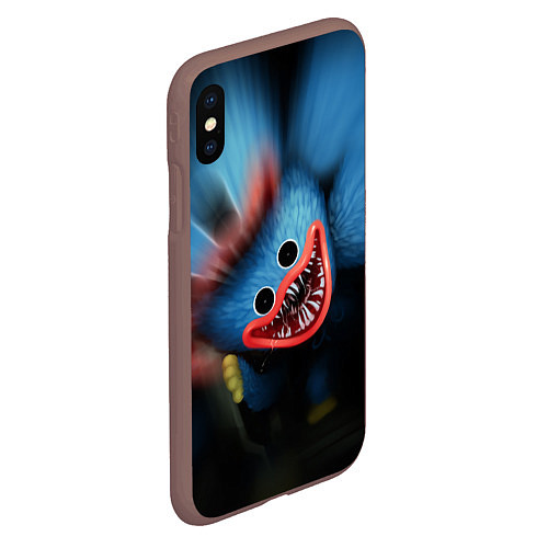 Чехол iPhone XS Max матовый ХАГИ ВАГИ, Я ТЕБЯ ПОЙМАЛ / 3D-Коричневый – фото 2