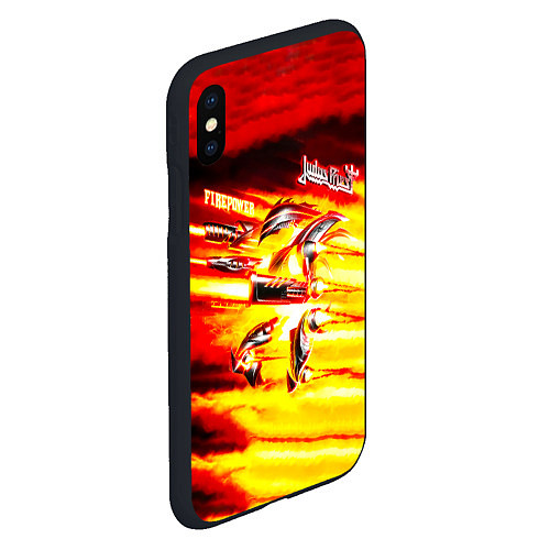 Чехол iPhone XS Max матовый Firepower - Judas Priest / 3D-Черный – фото 2