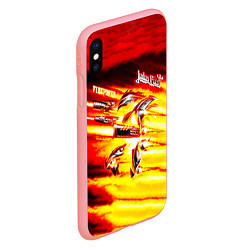 Чехол iPhone XS Max матовый Firepower - Judas Priest, цвет: 3D-баблгам — фото 2