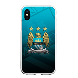 Чехол iPhone XS Max матовый Manchester City Teal Themme