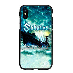 Чехол iPhone XS Max матовый World War Live: Battle of the Baltic Sea - Sabaton, цвет: 3D-черный