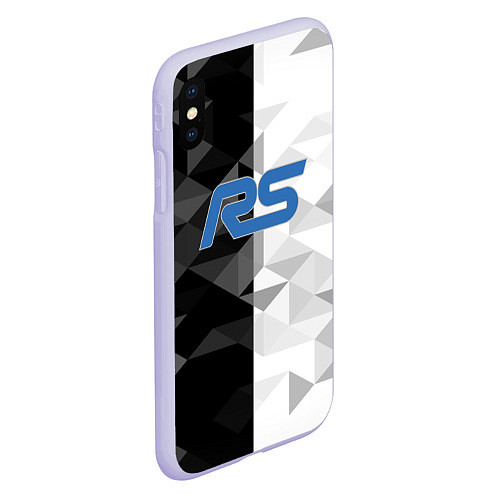 Чехол iPhone XS Max матовый ST AUTOSPORT FORD / 3D-Светло-сиреневый – фото 2