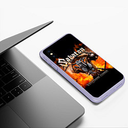 Чехол iPhone XS Max матовый Kingdom Come - Sabaton, цвет: 3D-светло-сиреневый — фото 2
