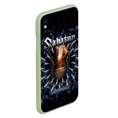 Чехол iPhone XS Max матовый Attero Dominatus - Sabaton / 3D-Салатовый – фото 2