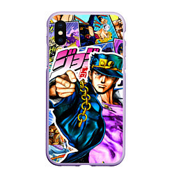 Чехол iPhone XS Max матовый Джотаро - JoJos Bizarre Adventure