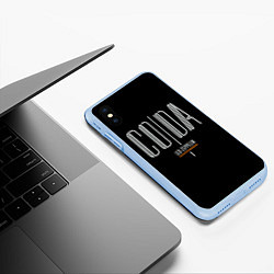 Чехол iPhone XS Max матовый Coda - Led Zeppelin, цвет: 3D-голубой — фото 2