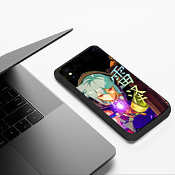 Чехол iPhone XS Max матовый Genshin Impact: Razor, цвет: 3D-черный — фото 2