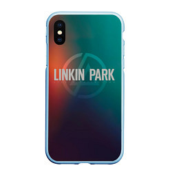 Чехол iPhone XS Max матовый Studio Collection - Linkin Park, цвет: 3D-голубой