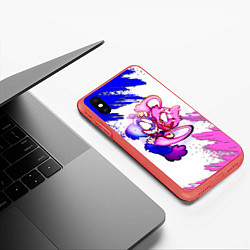 Чехол iPhone XS Max матовый POPPY PLAYTIME GAME ХАГГИ ВАГГИ ПАРОЧКА, цвет: 3D-красный — фото 2