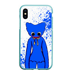 Чехол iPhone XS Max матовый POPPY PLAYTIME BLUE ИГРА ПОППИ ПЛЕЙТАЙМ ХАГГИ ВАГГ, цвет: 3D-мятный