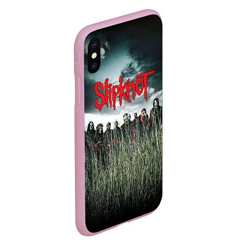 Чехол iPhone XS Max матовый All Hope Is Gone - Slipknot / 3D-Розовый – фото 2