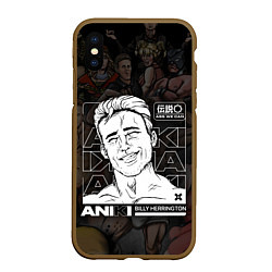 Чехол iPhone XS Max матовый BILLY HERRINGTON ANIKI, цвет: 3D-коричневый