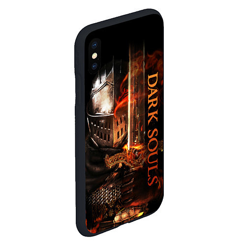 Чехол iPhone XS Max матовый Dark Souls - The Ashen One / 3D-Черный – фото 2