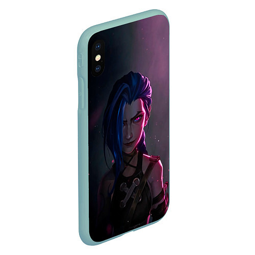 Чехол iPhone XS Max матовый Evil Jinx / 3D-Мятный – фото 2