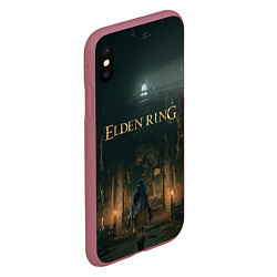 Чехол iPhone XS Max матовый Elden Ring - логово, цвет: 3D-малиновый — фото 2