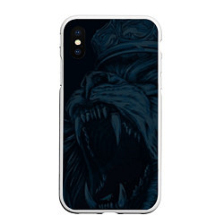 Чехол iPhone XS Max матовый Zenit lion dark theme