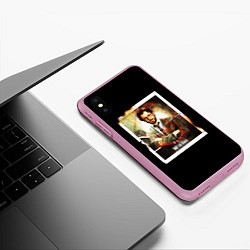 Чехол iPhone XS Max матовый БУМАЖНЫЙ ДОМ ФОТОКАРТОЧКА LA CASA DE PAPEL, цвет: 3D-розовый — фото 2