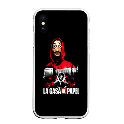 Чехол iPhone XS Max матовый СЕРИАЛ БУМАЖНЫЙ ДОМ LA CASA DE PAPEL