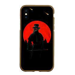 Чехол iPhone XS Max матовый Plague doctor ЧУМНОЙ ДОКТОР