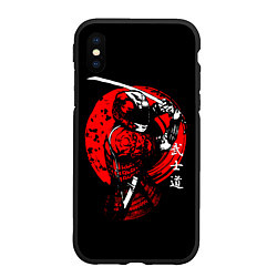 Чехол iPhone XS Max матовый МОТО САМУРАЙ С КАТАНОЙ JAPAN SAMURAI