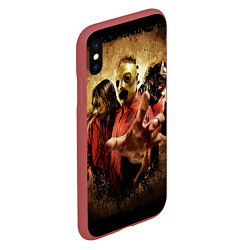 Чехол iPhone XS Max матовый SLIPKNOT All Hope Is Gone, цвет: 3D-красный — фото 2