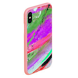 Чехол iPhone XS Max матовый Красочный взрыв, цвет: 3D-баблгам — фото 2