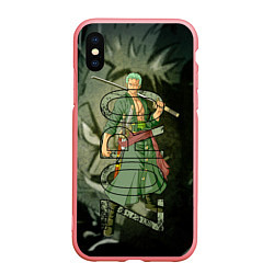 Чехол iPhone XS Max матовый Зоро Zoro Ван Пис