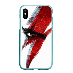 Чехол iPhone XS Max матовый ГЛАЗ КРАТОСА, БОГ ВОЙНЫ GOD OF WAR, цвет: 3D-мятный