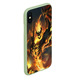 Чехол iPhone XS Max матовый DOTA 2 SHADOW FIEND ТЕНЬ, цвет: 3D-салатовый — фото 2