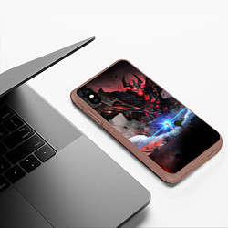 Чехол iPhone XS Max матовый DOTA ТЕНЬ, SHADOW FIEND, цвет: 3D-коричневый — фото 2