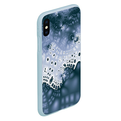 Чехол iPhone XS Max матовый Коллекция Journey Синий 592-1 / 3D-Голубой – фото 2