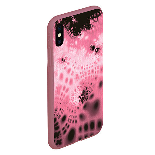 Чехол iPhone XS Max матовый Коллекция Journey Розовый 588-4-pink / 3D-Малиновый – фото 2