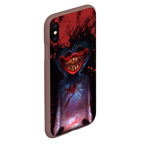 Чехол iPhone XS Max матовый Blood Poppy Playtime / 3D-Коричневый – фото 2