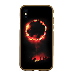 Чехол iPhone XS Max матовый DARK SOULS PRAISE THE SUN