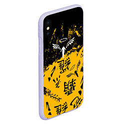 Чехол iPhone XS Max матовый Паттерн Tokyo Revengers, цвет: 3D-светло-сиреневый — фото 2