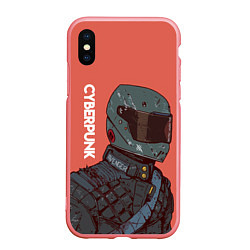 Чехол iPhone XS Max матовый Cyberpunk Спина, цвет: 3D-баблгам
