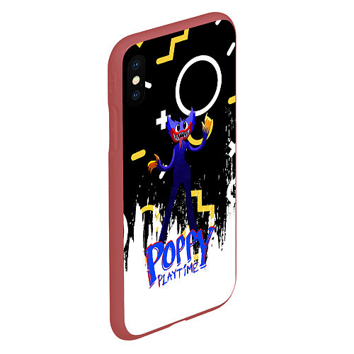 Чехол iPhone XS Max матовый Poppy Playtime Фигурки / 3D-Красный – фото 2