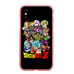 Чехол iPhone XS Max матовый Персонажи Dragon Ball