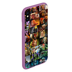 Чехол iPhone XS Max матовый HEROES DOTA 2 ПЕРСОНАЖИ ДОТА 2, цвет: 3D-фиолетовый — фото 2