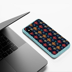 Чехол iPhone XS Max матовый Похищение, цвет: 3D-мятный — фото 2