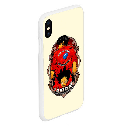 Чехол iPhone XS Max матовый AKIRA neo tokyo is about to explode / 3D-Белый – фото 2