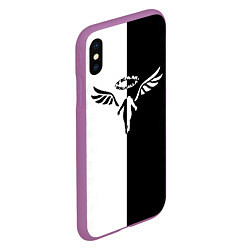 Чехол iPhone XS Max матовый WALHALLA TEAM BLACK WHITE STYLE TOKYO REVENGERS, цвет: 3D-фиолетовый — фото 2