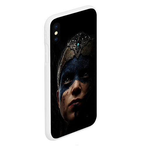 Чехол iPhone XS Max матовый Hellblade 2022 / 3D-Белый – фото 2