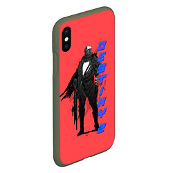 Чехол iPhone XS Max матовый Destiny neon, цвет: 3D-темно-зеленый — фото 2